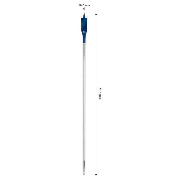 Перове свердло EXPERT Self Cut Speed Spade, 16 x 400 мм Bosch, фото , зображення 4 | SNABZHENIE.com.ua