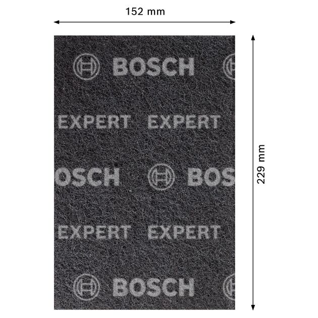 Волокнистий абразив EXPERT N880 для шліфування вручну, 152 x 229 мм, середня S Bosch, фото , зображення 2 | SNABZHENIE.com.ua