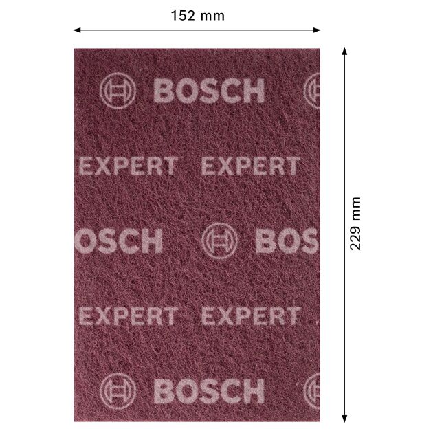 Текстильний диск EXPERT N880 для шліфування вручну, 152 x 229 мм, наддрібна A Bosch, фото , зображення 2 | SNABZHENIE.com.ua