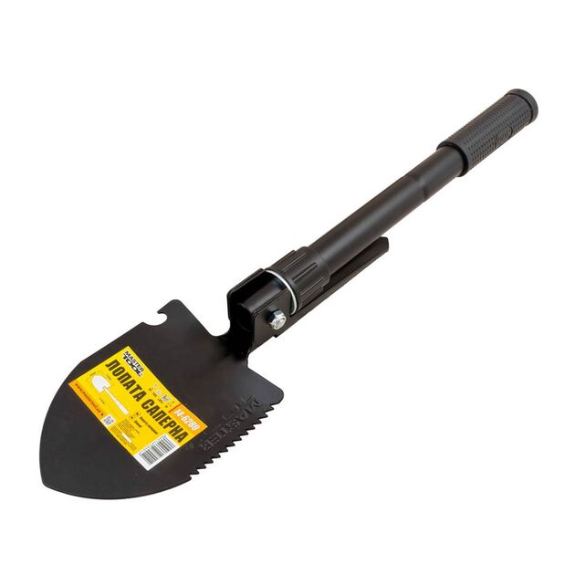 Складная саперная лопата MASTERTOOL 95х125х415 мм 14-6280, фото , изображение 2 | SNABZHENIE.com.ua