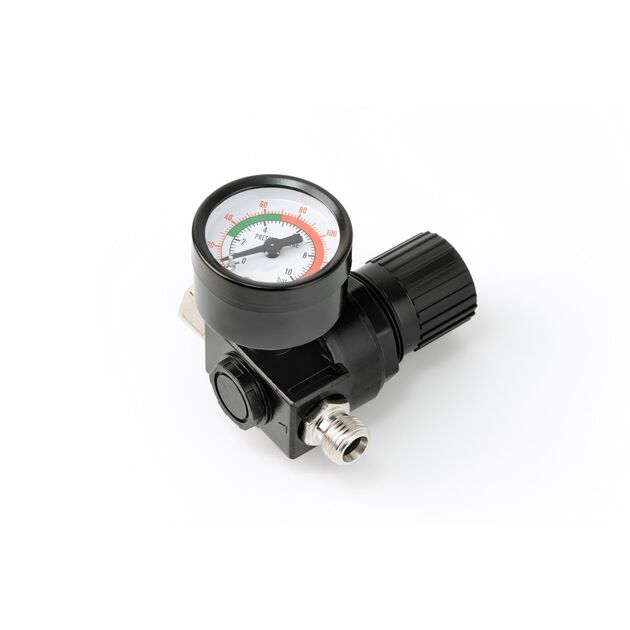 Редуктор с манометром MASTERTOOL 0-12 бар 1/4 80-8918, фото , изображение 2 | SNABZHENIE.com.ua
