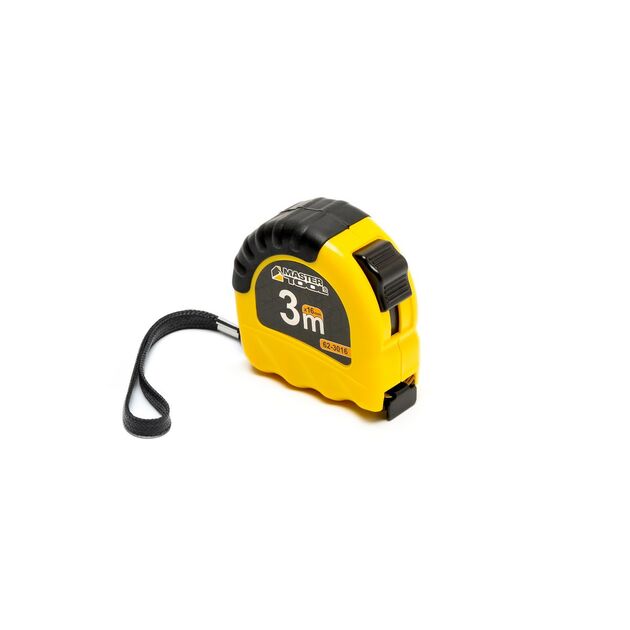 Рулетка MASTERTOOL Shiftlock 3 м 16 мм нейлонове покриття 62-3016, фото , зображення 2 | SNABZHENIE.com.ua