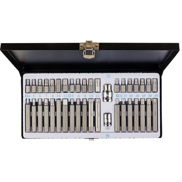 Набор насадок MASTERTOOL TORX/HEX/SPLINE 40 шт в металлическом кейсе 78-1240, фото  | SNABZHENIE.com.ua
