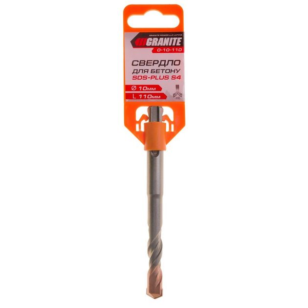 Сверло для бетона GRANITE SDS-PLUS S4 10х110 мм, фото , изображение 2 | SNABZHENIE.com.ua