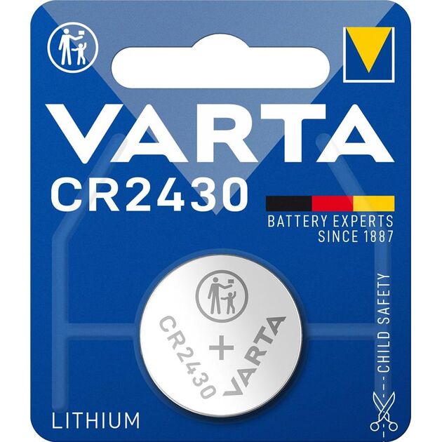 Батарейка Varta літієва CR2430  блістер, 1 шт, фото  | SNABZHENIE.com.ua