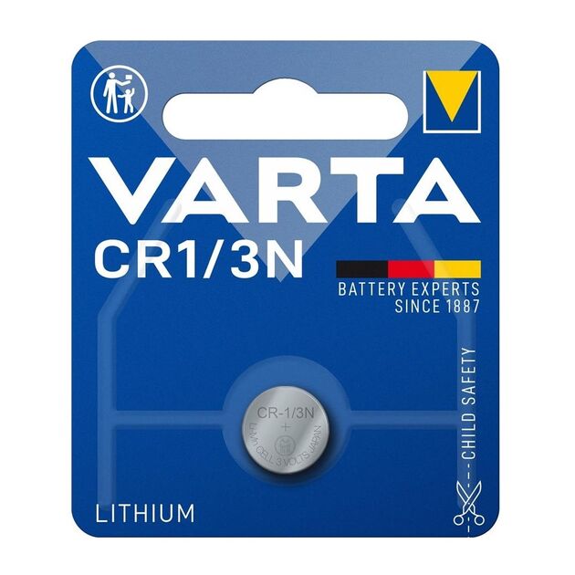 Батарейка Varta літієва  CR1/3 N  блістер, 1 шт, фото , зображення 2 | SNABZHENIE.com.ua