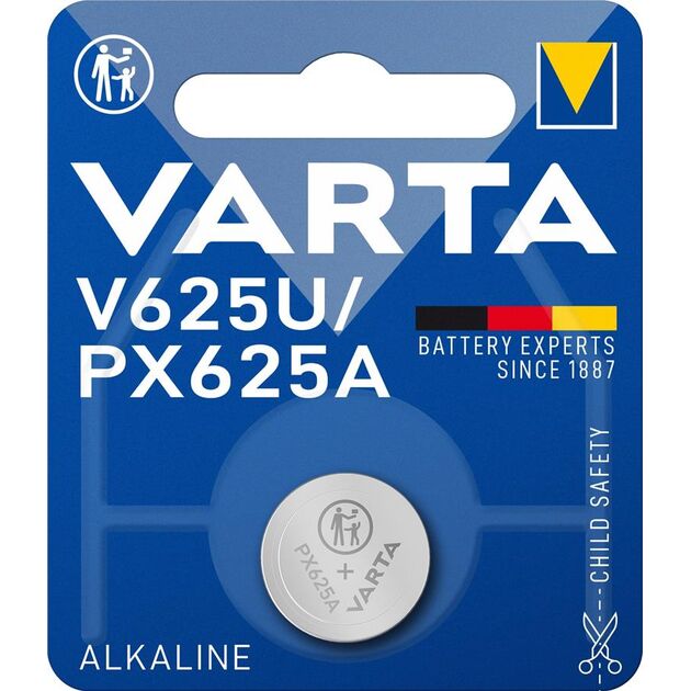 Батарейка Varta лужна V625 U (AG625, GPAX625A, EPX625G, KA625, R625, PX625A) блістер, 1 шт, фото  | SNABZHENIE.com.ua