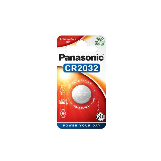 Батарейка Panasonic літієва CR2032 блістер, 1 шт., фото , зображення 2 | SNABZHENIE.com.ua