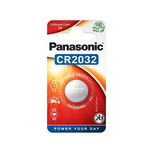 Батарейка Panasonic літієва CR2032 блістер, 1 шт., фото  | SNABZHENIE.com.ua