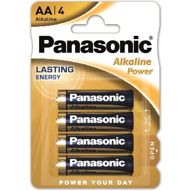 Батарейка Panasonic ALKALINE POWER лужна AA блістер, 4 шт., фото  | SNABZHENIE.com.ua