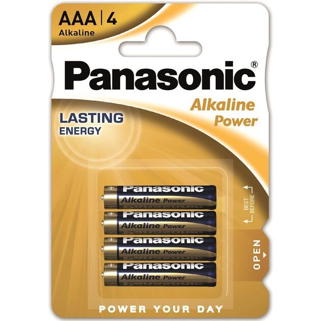 Батарейка Panasonic ALKALINE POWER лужна AAA блістер, 4 шт., фото  | SNABZHENIE.com.ua