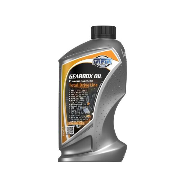 Олива трансмісійна MPM Premium Synthetic TDL 75W-90 GL-3/GL-4/GL-5/MT-1 1л (18001G), фото , изображение 2 | SNABZHENIE.com.ua