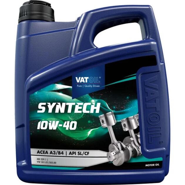Олива моторна VATOIL SynTech 10W-40 4л (12-4) (50029), фото , зображення 2 | SNABZHENIE.com.ua