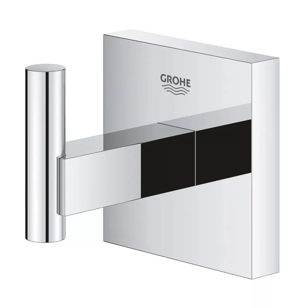 Гачок для халату Grohe QuickFix Start Cube, хром, фото , изображение 3 | SNABZHENIE.com.ua