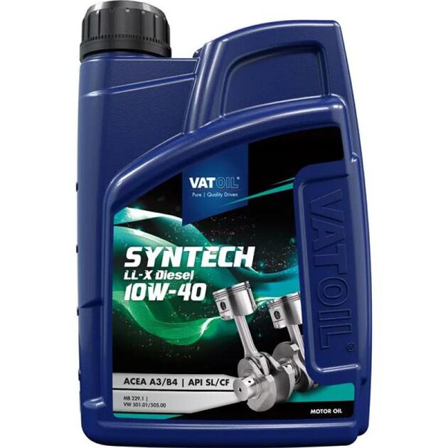 Олива моторна VATOIL SynTech LL-X Diesel 10W-40 1л (12-1 DIESEL) (50782), фото , зображення 2 | SNABZHENIE.com.ua