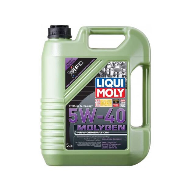 Олива моторна Liqui Moly Molygen New Generation 5W-40 5л (9055/8536), фото , изображение 2 | SNABZHENIE.com.ua