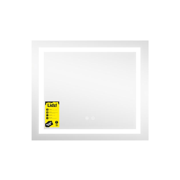Зеркало Lidz Kubis (KU1) 600х700 с LED-подсветкой Touch, с антизапотеванием, с диммером, рег. яркости LDKU60070049285, фото , изображение 3 | SNABZHENIE.com.ua