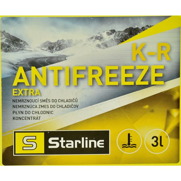 Антифриз Starline Extra KR концентрат жовтий -74°C 3л (NA KR-3), фото , зображення 3 | SNABZHENIE.com.ua
