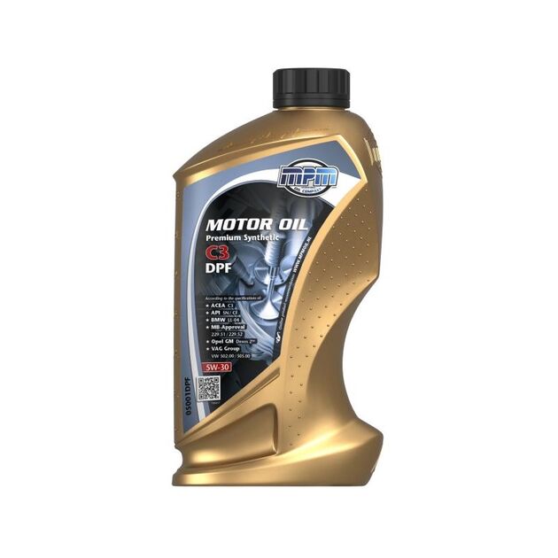 Олива моторна MPM Premium Synthetic C3 DPF 5W-30 1л (05001DPF), фото , зображення 2 | SNABZHENIE.com.ua