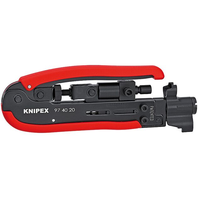 Компресійний інструмент для штекера на коаксіальний кабель KNIPEX 97 40 20 SB, фото  | SNABZHENIE.com.ua