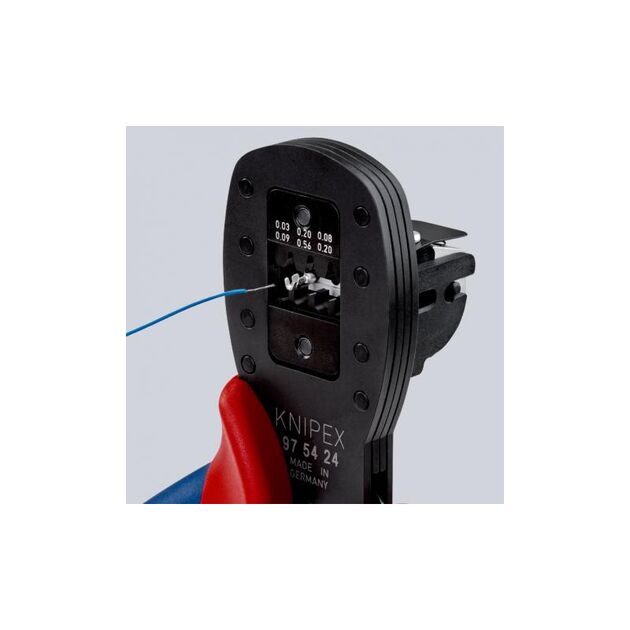 Обжимные клещи для миниатюрных разъемов KNIPEX 97 54 24, фото , изображение 2 | SNABZHENIE.com.ua