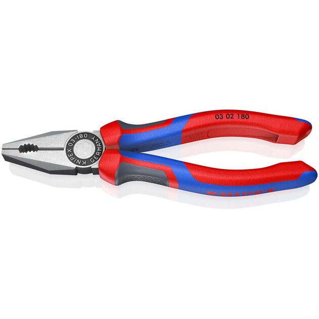 Комбинированные плоскогубцы KNIPEX 03 02 180, фото , изображение 5 | SNABZHENIE.com.ua