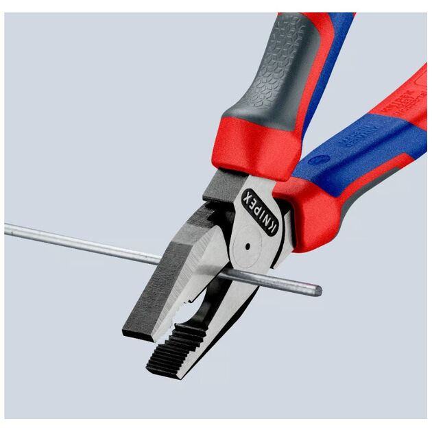 Плоскогубцы комбинированные KNIPEX 02 02 180 особой прочности, фото , изображение 4 | SNABZHENIE.com.ua