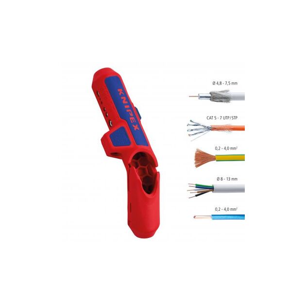 Универсальный инструмент для удаления оболочки Knipex 16 95 01 SB, фото , изображение 5 | SNABZHENIE.com.ua