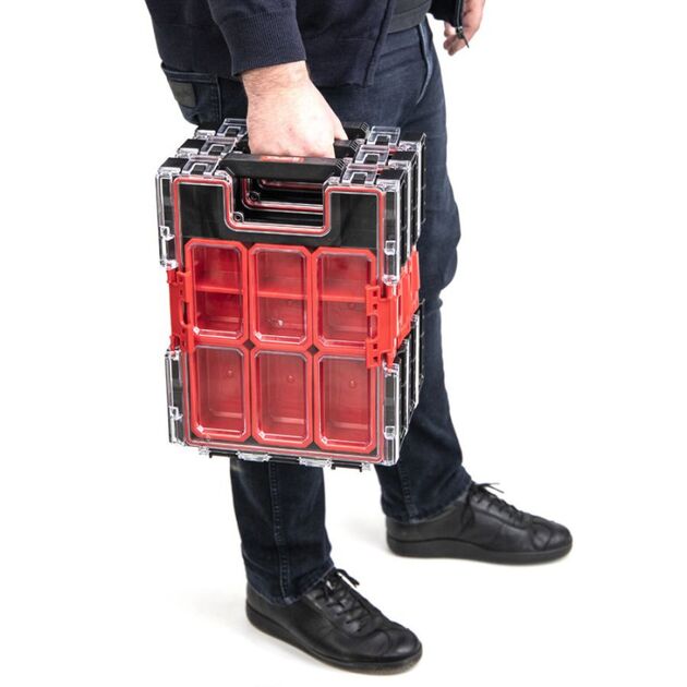 Органайзер QBRICK SYSTEM ONE M, размер 365x265x77 мм, фото , изображение 2 | SNABZHENIE.com.ua
