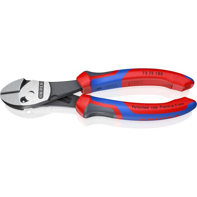 Кусачки боковые KNIPEX TwinForce 73 72 180 BK, мощные, фото  | SNABZHENIE.com.ua