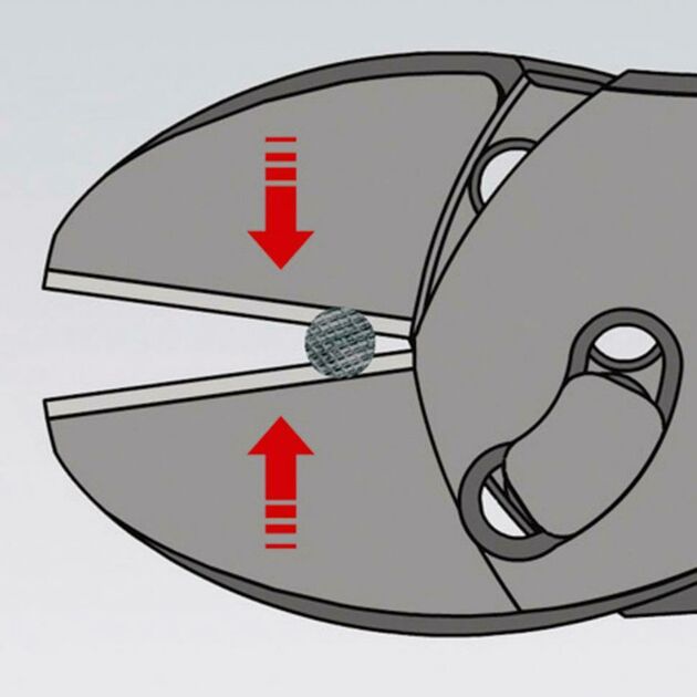 Кусачки боковые KNIPEX TwinForce 73 72 180 BK, мощные, фото , изображение 5 | SNABZHENIE.com.ua