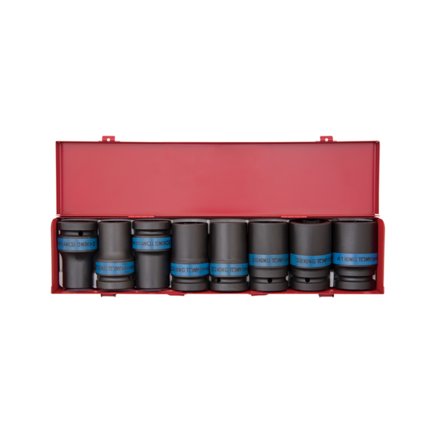 Набор ударных головок 1/2" 8 ед. 6-гранные, длинные, 24-41мм NEW 8409MP, фото  | SNABZHENIE.com.ua