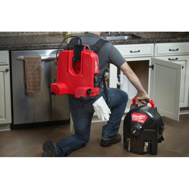 Акумуляторна ранцева прочистна машина MILWAUKEE M18 FUEL FFSDC13-0 4933459708 з тросиком 13 мм, фото , зображення 5 | SNABZHENIE.com.ua