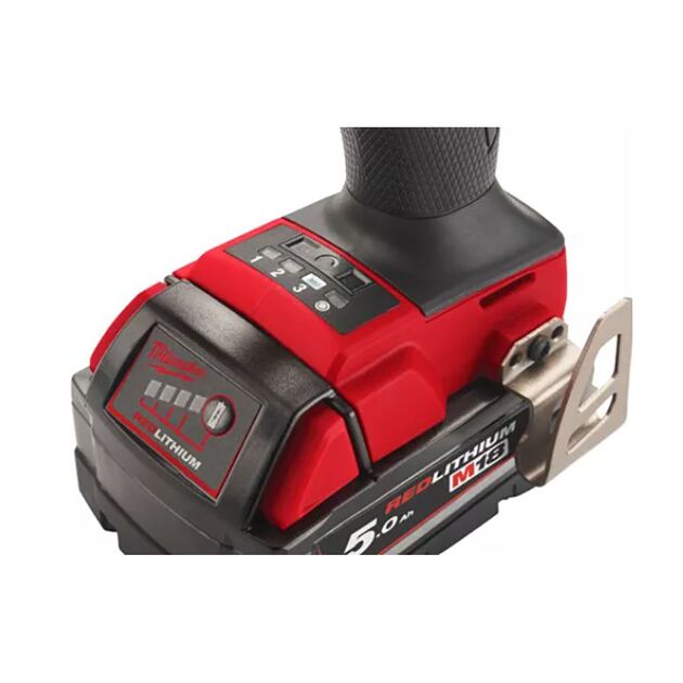 Гайковерт висококрутний MILWAUKEE 1/2 (881 Нм) з кільцем M18 FMTIW2F12-502X (2 акумулятори + ЗУ + кейс), фото , зображення 6 | SNABZHENIE.com.ua