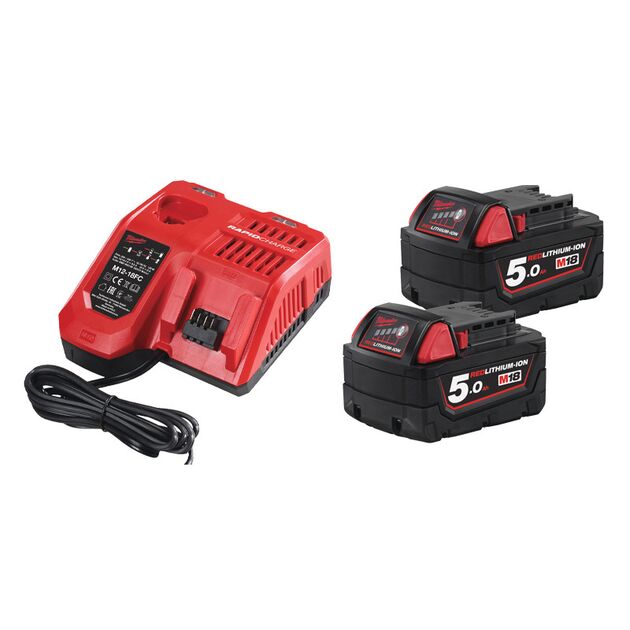 Енергокомплект M18 NRG-502 (В5 2шт; з/у M12-18FC) + подарунок Акумулятор M12 B2 4933459217, фото , зображення 3 | SNABZHENIE.com.ua