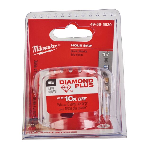 Коронка алмазна Diamond Plus Milwaukee 38 мм (1 шт), фото , зображення 2 | SNABZHENIE.com.ua