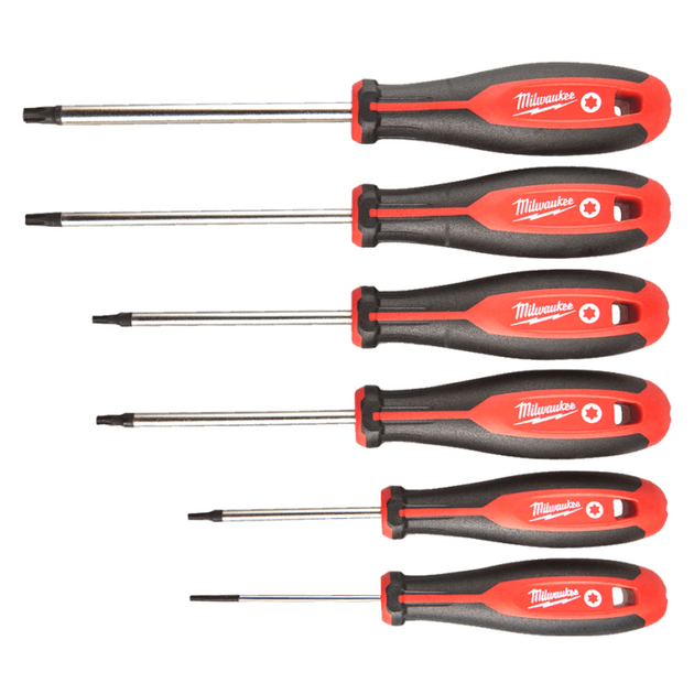 Набір магнітних викруток з тригранною рукояткою TORX (6 шт) MILWAUKEE, фото  | SNABZHENIE.com.ua