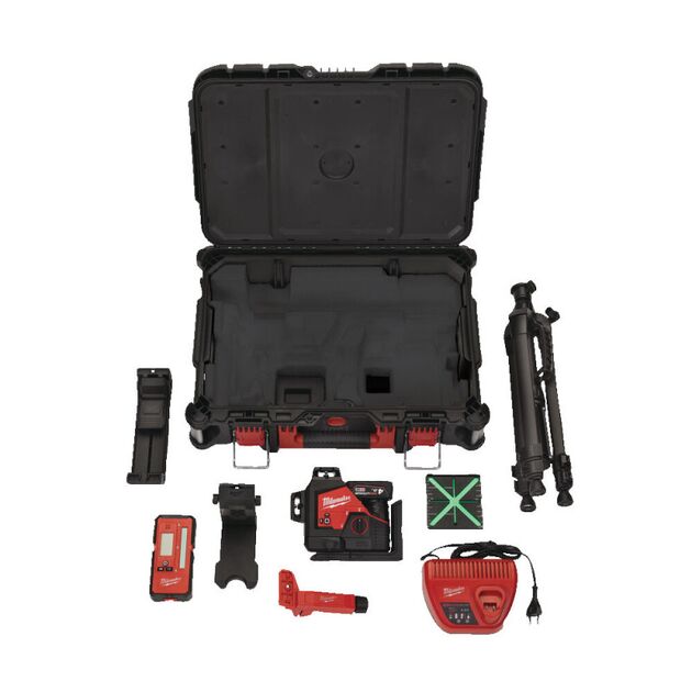 Нівелір лазерний 3D акумуляторний MILWAUKEE M12 3PLKIT-401P, фото , зображення 5 | SNABZHENIE.com.ua