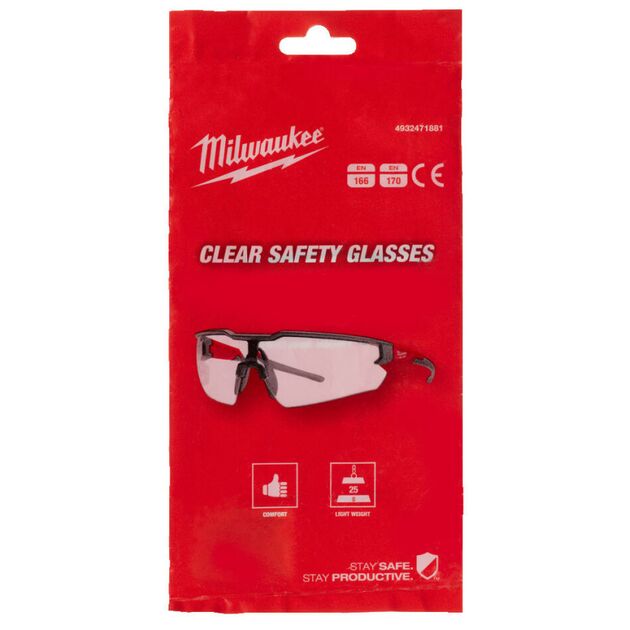 Очки покращені ENHANCED з покриттям AS/AF (Прозорі) MILWAUKEE 4932478763, фото , зображення 6 | SNABZHENIE.com.ua