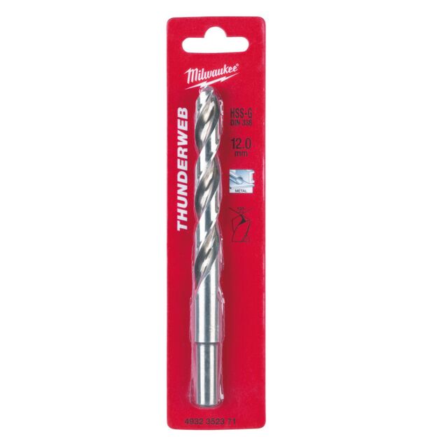 Сверло по металлу THUNDERWEB HSS-G MILWAUKEE DIN338, ?12,0x151мм, фото  | SNABZHENIE.com.ua