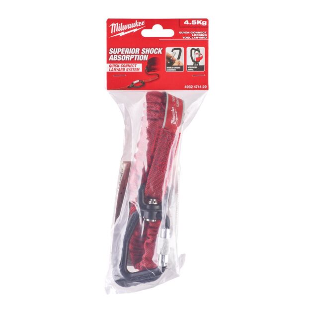 Страхувальний еластичний строп для електроінструмента вагою до 15,8 кг MILWAUKEE 4932471353, фото , зображення 3 | SNABZHENIE.com.ua