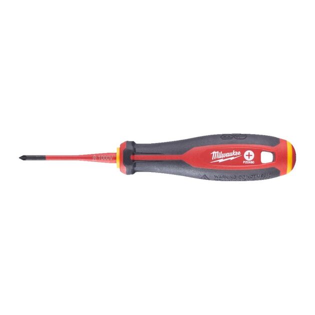 Отвертка трехгранная, изолированная VDE MILWAUKEE, PZ0х60мм, фото  | SNABZHENIE.com.ua