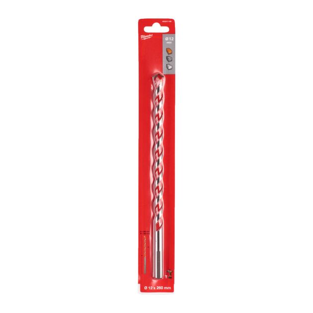 Сверло по бетону MILWAUKEE PREMIUM 12x260мм, фото , изображение 2 | SNABZHENIE.com.ua