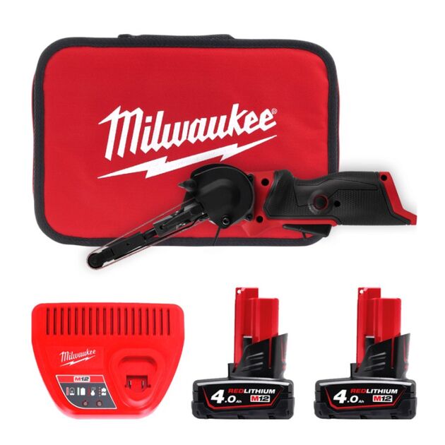 Лентовий шліфувальний апарат 10 мм M12 FBFL10-402B MILWAUKEE, фото  | SNABZHENIE.com.ua