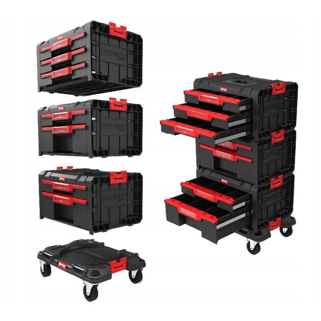 Набір ящиків QBRICK SYSTEM PRO SET мобільний шафка (Drawer Workshop) 525 x 345 x 885, фото , зображення 5 | SNABZHENIE.com.ua