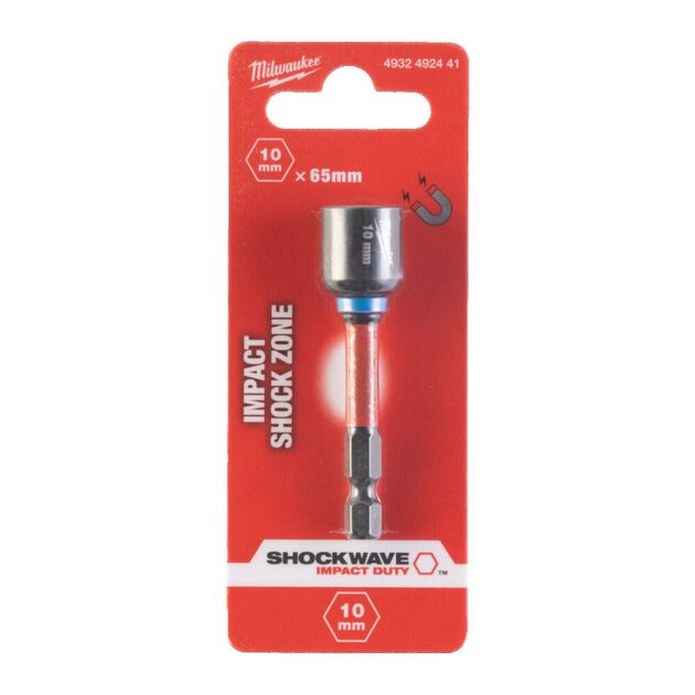 Торцева головка 1/4 дюйма, шестигранна, 10 мм Shockwave™, ударопрочна Milwaukee 4932492441, фото  | SNABZHENIE.com.ua