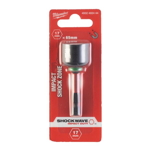 Торцева головка 1/4 дюйма, шестигранна, 17 мм Shockwave™, ударопрочна Milwaukee 4932492444, фото  | SNABZHENIE.com.ua