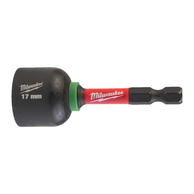 Торцева головка 1/4 дюйма, шестигранна, 17 мм Shockwave™, ударопрочна Milwaukee 4932492444, фото , зображення 2 | SNABZHENIE.com.ua