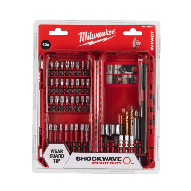 Набір біт для шуруповерта Milwaukee SHOCKWAVE (40 предметів), фото , зображення 2 | SNABZHENIE.com.ua
