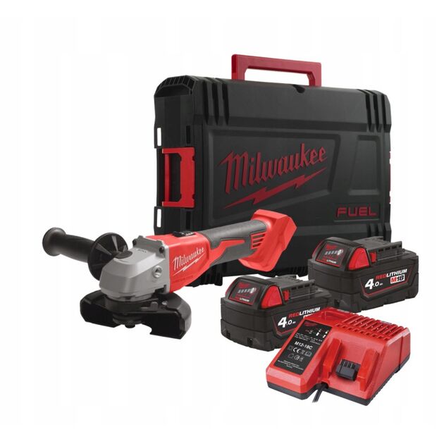 Аккумуляторная угловая шлифмашина 125 мм MILWAUKEE M18 BLSAG125X-402X, фото , изображение 2 | SNABZHENIE.com.ua